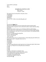 BÀI KIỂM TRA THƯỜNG XUYÊN Môn: Hoá học ppsx