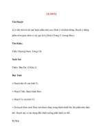 Lý thuyết Kinh mạch và Huyệt đạo: LỆ ĐOÀI pdf