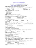 ĐỀ THI KHẢO SÁT CHẤT LƯỢNG KHỐI 12 NĂM HỌC 2011 - đề 1 potx