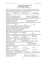 ĐỀ THI THỬ ĐẠI HỌC SỐ 08 Môn: Hoá Học pot