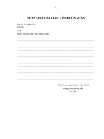 Nghiên cứu đề xuất quy trình sản xuất nước giải khát từ lá dâu tằm và một số thảo mộc khác