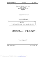 VIẾT CHƯƠNG TRÌNH THIẾT kế CHÂN vịt tàu