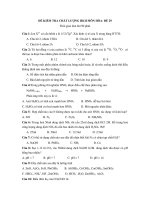 ĐỀ KIỂM TRA CHẤT LƯỢNG HKII MÔN HÓA- ĐỀ 29 potx