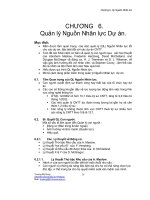Giáo trình quản lý dự án - Chương 6 pps