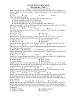 ĐỀ THI THỬ ĐẠI HỌC SỐ 05 Môn: Hoá Học - Khối A ppt