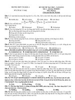 ĐỀ THI THỬ ĐẠI HỌC , CAO ĐẲNG Lần 1 – năm học 2010/2011 Môn: Hoá học pot