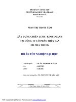 XÂY DỰNG CHIẾN lược KINH DOANH tại CÔNG TY cổ PHẦN THỦY sản 584 NHA TRANG