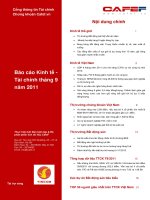 Báo cáo Kinh tế - Tài chính tháng 9 năm 2011 ppt