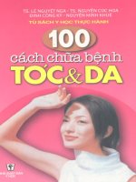 100 cách chữa bệnh tóc và da part 1 doc