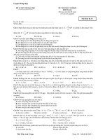 ĐỀ LUYỆN THI ĐẠI HỌC ĐỀ THI TRẮC NGHIỆM MÔN Vật Lý pot