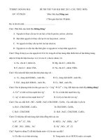 ĐỀ THI THỬ VÀO ĐẠI HỌC 2011 ( CẤU TRÚC MỚI) Môn: Hóa học pot