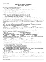 ĐỀ ÔN THI TỐT NGHIỆP NĂM 2010-2011 MÔN : VẬT LÍ _ ĐẾ SỐ 12 ppt