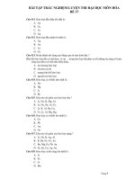 BÀI TẬP TRẮC NGHIỆM LUYỆN THI ĐẠI HỌC MÔN HÓA ĐỀ 17 pot