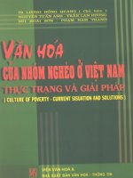 Văn hóa của nhóm nghèo ở Việt Nam - Thực trạng và giải pháp part 1 pot