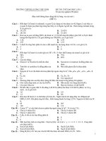 ĐỀ THI THỬ ĐẠI HỌC LẦN I - TRƯỜNG THPTDLLƯƠNG THẾ VINH docx