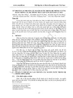 LÝ THUYẾT LAN TRUYỀN CÁC NGUỒN NƯỚC TRONG HỆ THỐNG VÀ ỨNG DỤNG TRONG CÁC HỆ THỐNG THỦY LỢI VÙNG BÁN ĐẢO CÀ MAU pdf