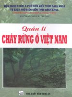 Quản lý cháy rừng ở Việt Nam part 1 ppt