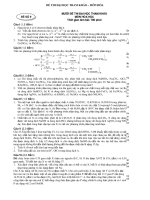ĐỀ THI ĐẠI HỌC THAM KHẢO MÔN HÓA - SỐ 7 pdf