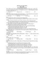 Đề thi thử Tốt nghiệp THPT Môn : vật lí ppsx