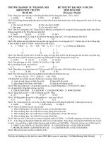 ĐỀ THI THỬ ĐẠI HỌC NĂM 2011 KHỐI THPT - TRƯỜNG ĐẠI HỌC SƯ PHẠM HÀ NỘI doc