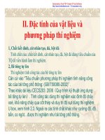 Đặc tính của vật liệu và phương pháp thí nghiệm pps