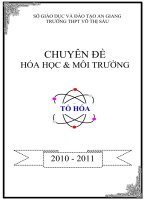 Chuyên đề: Hóa học và môi trường pptx