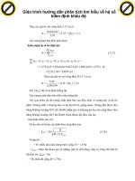Giáo trình hướng dẫn phân tích tìm hiểu về hệ số kiểm định khẩu độ phần 1 doc