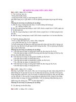 ĐỀ KIỂM TRA HKI MÔN: HÓA HỌC doc