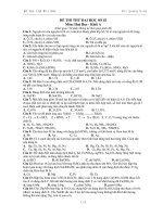 ĐỀ THI THỬ ĐẠI HỌC SỐ 02 Môn: Hoá Học doc