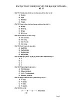 BÀI TẬP TRẮC NGHIỆM LUYỆN THI ĐẠI HỌC MÔN HÓA ĐỀ 15 docx
