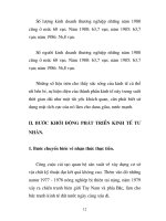 Giáo trình tổng hợp phân tích những thành phần đóng góp sự phát triển của nền kinh tế Việt Nam phần 2 pdf