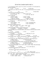 BÀI TẬP TRẮC NGHIỆM CHƯƠNG: ĐIỆN LY pdf