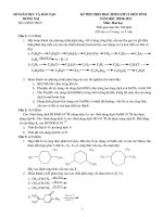 KÌ THI CHỌN HỌC SINH LỚP 12 GIỎI TỈNH NĂM HỌC 20010-2011 Môn: Hoá học pptx