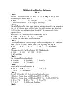 Bài tập trắc nghiệm hoá đại cương Bài 10 pot