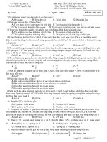 THI HỌC KÌ II NĂM HỌC 2010-2011 Môn: Vật lý - Đề 317 docx