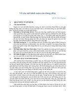 Về các mô hình toán của dòng chảy ppt