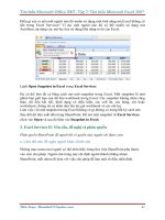 GIÁO TRÌNH Tìm hiểu Microsoft Excel 2007 phiên bản tiếng việt(Lê Văn Hiếu) - 5 ppt