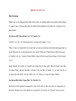 Bệnh Học Thực Hành: BỆNH TUYẾN VÚ ppt