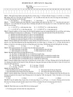 ĐỀ KIỂM TRA 45’ – MÔN VẬT LÍ 12 – Ban cơ bản pps