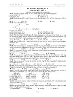 ĐỀ THI THỬ ĐẠI HỌC SỐ 06 Môn: Hoá Học doc