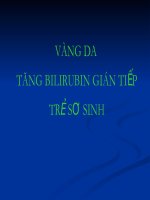 vàng da tăng bilirubin gián tiếp ở trẻ sơ sinh