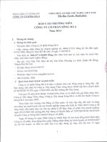 công ty cổ phần sông đà  6 báo cáo thường niên 2013