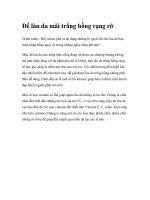 Để làn da mãi trắng hồng rạng rỡ docx