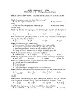 KIỂM TRA HỌC KÌ 2 MÔN : VẬT LÍ 12 - ĐỀ 04 doc