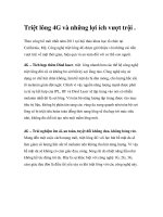 Triệt lông 4G và những lợi ích vượt trội .Theo công bố mới nhất năm 2011 ppsx