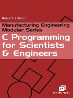 C Programming for Scientists & Engineers phần 1 pptx