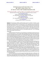 ĐÁNH GIÁ RẠN NỨT BAN ĐẦU CỦA BÊ TÔNG TÍNH NĂNG CAO SỬ DỤNG VÒNG THÍ NGHIỆM BỊ KIỀM CHẾ ppsx