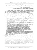 Kết quả bước đầu tổng kết thiết kế, thi công đập bê tông đầm lăn định bình pps