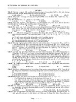 ĐỀ ÔN THI ĐẠI HỌC NĂM HỌC 2011 MÔN HÓA - ĐỀ SỐ 6 docx