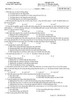 THI HỌC KÌ II Môn: Vật Lý 12 - MÃ ĐỀ THI 628 ppt